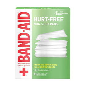 Band-Aid 3X4 Nonstick Pad 8-3-10 Count