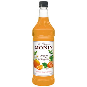 Monin Syrup Orange Tangerine Plastic, 1 Liter, 4 per case