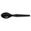 Dixie Heavy Weight Polystyrene Individually Wrapped Black Teaspoon, 1000 Count, 1 per case, Price/Case