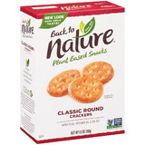 Back To Nature Classic Round Crackers 8.5 Ounce Box - 6 Per Case