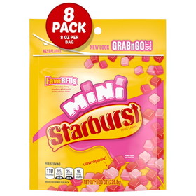 Starburst Minis Fave Reds Stand Up Pouch, 8 Ounces, 8 per case