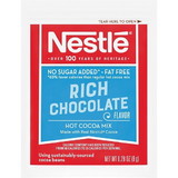 Nestle Fat Free No Sugar Added Hot Cocoa Mix, 0.28 Ounces, 6 per case