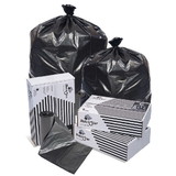 Pitt Plastics Black Star 36 Inch X 58 Inch .95 Mil 55 Gallons Extra Heavy Perforated Roll Can Liner, 10 Count, 10 per case