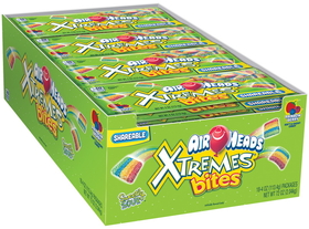 Airheads King Size Shareable Rainbow Berry Xtremes Bites, 4 Ounces, 18 per box, 8 per case