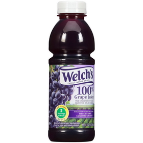 Welch's Juice 100% Purple Grape, 16 Fluid Ounces, 12 per case