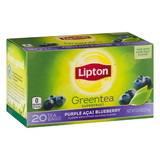 Lipton Tea Purple Acai With Blueberry, 20 Count, 6 per case
