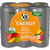 V8 Energy Peach Mango, 48 Fluid Ounces, 4 per case