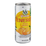 V8 Energy Peach Mango, 8 Fluid Ounces, 24 per case