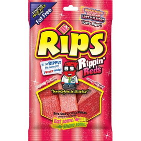 Rips Bite Size Rippin Reds Pieces Peg Bag, 4 Ounces, 12 per case