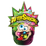 Aftershocks Popping Candy Peg Bag Strawberry Green Apple, 1.06 Ounces, 18 per case