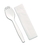 D &amp; W Fine Pack Senate 10 Inch X 10 Inch White 1 Ply Napkin White Spork Cutlery Kit, 1000 Each, 1000 per box, 1 per case, Price/Case