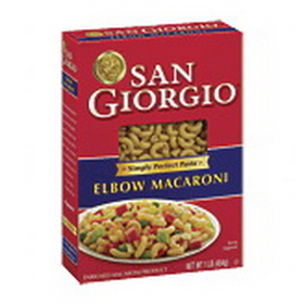 San Giorgio Pasta Elbow Medium, 16 Ounces, 20 per case