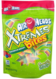 Airheads Rainbow Berry Xtremes Bites, 9 Ounces, 12 per case
