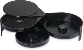 Carlisle GR0903 3 Tier Glass Rimmer Black 1-12 Each