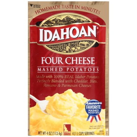Idahoan Foods Four Cheese Mashed Potato, 4 Ounces, 12 per case