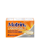 Motrin Liquid Gels, 20 Count, 6 Per Box, 4 Per Case