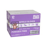 Valugards Nitrile Powder Free Purple Medium Glove 100 Per Box - 10 Boxes Per Case