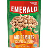 Emerald Nut Cashew Whole Roasted & Salted, 5 Ounces, 6 per case