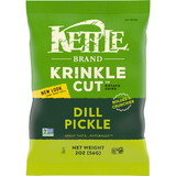 Kettle Foods Dill Pickle Chips Thick & Bold, 2 Ounces, 24 per case