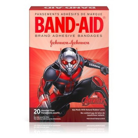 Band-Aid Marvel Avengers Assorted Sizes Bandage 20 Per Pack - 6 Per Box - 4 Per Case