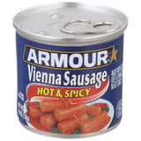 Armour Hot And Spicy Flavored Vienna Sausage, 4.6 Ounces, 24 per case