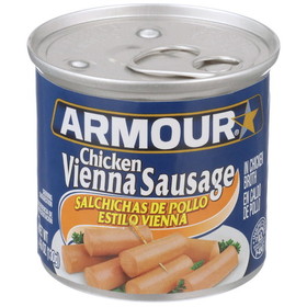 Armour Chicken Vienna Sausage 4.6 Ounces Per Pack - 24 Per Case