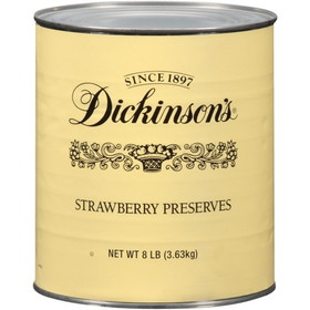 Dickinson Fancy Strawberry Preserves, 8.25 Pounds, 6 per case