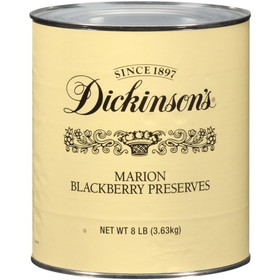 Dickinson Blackberry Preserves 8.25 Pound Can - 6 Per Case