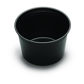 D &amp; W Fine Pack 16 Ounce Deli Black Plastic Container, 50 Each, 20 per case