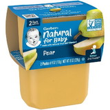 Gerber 2Nd Foods Pear Baby Food Kosher 4 Ounce Cups - 2 Per Pack - 8 Packs Per Case