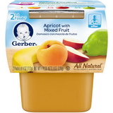 Gerber 2Nd Foods Apricot Mixed Fruit Baby Food, 8 Ounces, 8 per case