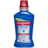Colgate Peroxyl Mouth Sore Rinse Alcohol Free Mild Mint Mouthwash 16.9 Fluid Ounce Bottle - 6 Per Case