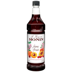 Monin Stone Fruit Syrup, 1 Liter, 4 per case