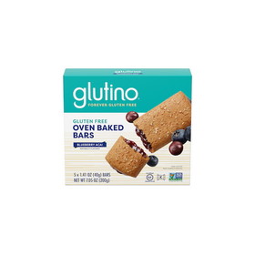 Glutino Gluten Free Blueberry Acai Oven Baked Bar, 7.05 Ounces, 12 per case