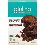 Glutino Gluten Free Double Chocolate Brownie Mix 16 Ounce Box - 6 Per Case