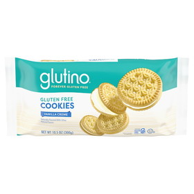 Glutino Gluten Free Vanilla Creme Cookies 10.5 Ounce Box - 12 Per Case