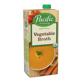 Pacific Foods Organic Vegetable Broth, 32 Fluid Ounces, 12 per case