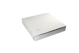 Boxit 12 Inch X 12 Inch X 2 Inch White One Piece Cornerlock Pizza Box 100 Per Pack - 1 Per Case