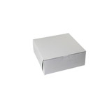 Boxit 10 Inch X 10 Inch X 4 Inch White Lock Corner Bakery Box 100 Per Pack - 1 Per Case
