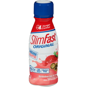 Slimfast Original Ready To Drink Strawberries N' Cream Shake, 11 Fluid Ounces, 8 per box, 3 per case