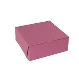 Boxit 10 Inch X 10 Inch X 4 Inch Strawberry Pink 1 Piece Bakery Cornerlock Box, 1 Each, 1 per case