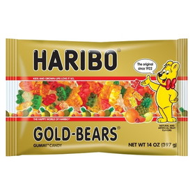 Haribo Confectionery Gold Bears Gummi Candy, 14 Ounces, 12 per case