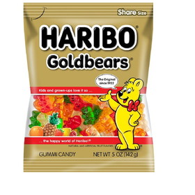 Haribo Gold-Bears Gummi Candy, 5 Ounce, 12 per case