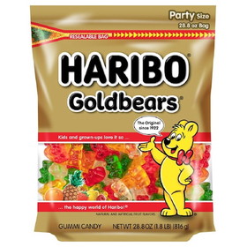 Haribo Confectionery Gold-Bears Gummi Candy, 28.8 Ounces, 6 per case
