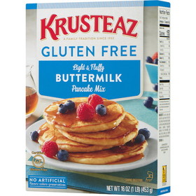 Krusteaz Gluten Free Pancake Mix, 16 Ounces, 8 per case