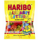 Haribo Confectionery Alphabet Letters 5 Ounce - 12 Per Case
