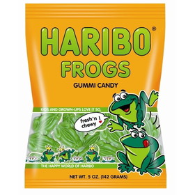 Haribo Frogs Gummi Candy, 5 Ounces, 12 per case