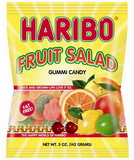 Haribo Confectionery Fruit Salad Gummi Candy, 5 Ounces, 12 per case