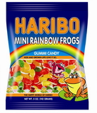Haribo Confectionery Mini Rainbow Frogs Gummi Candy, 5 Ounces, 12 per case