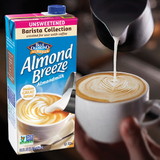 Almond Breeze Unsweetened Original Barista Blend Almond Milk, 32 Ounce, 12 per case